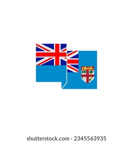 Fiji flag icon set, Fiji independence day icon set vector sign symbol
