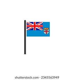 Fiji flag icon set, Fiji independence day icon set vector sign symbol