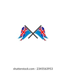 Fiji flag icon set, Fiji independence day icon set vector sign symbol
