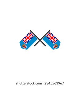 Fiji flag icon set, Fiji independence day icon set vector sign symbol