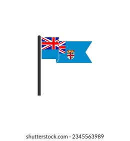 Fiji flag icon set, Fiji independence day icon set vector sign symbol