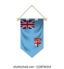 The Fiji flag isolated on the white background.