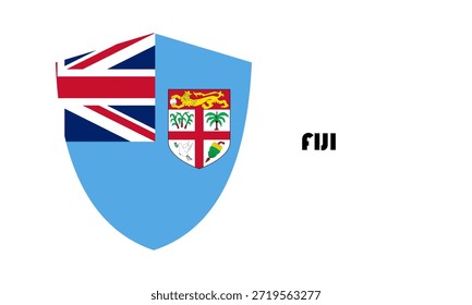 Fidschi-Flagge in Schildform (Badge)