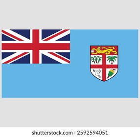 Fiji Flag Vector Design , Fiji Country Flag