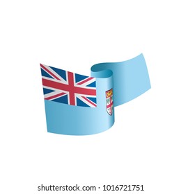 Fiji flag, vector illustration