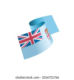 Fiji flag, vector illustration