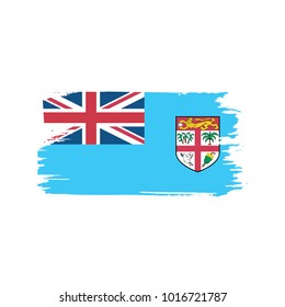 Fiji flag, vector illustration