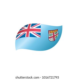 Fiji flag, vector illustration