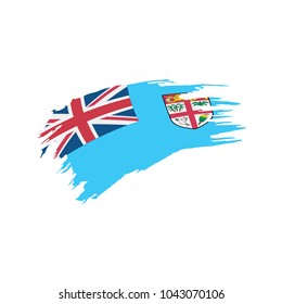 Fiji flag, vector illustration
