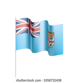 Fiji flag, vector illustration
