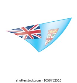Fiji flag, vector illustration