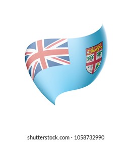 Fiji flag, vector illustration