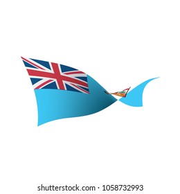 Fiji flag, vector illustration