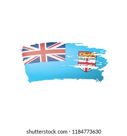 Fiji flag, vector illustration on a white background.