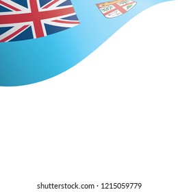 Fiji flag, vector illustration on a white background