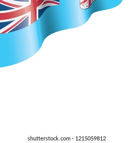 Fiji flag, vector illustration on a white background