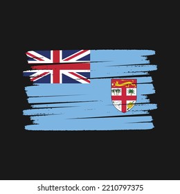 Fidschi Flag Vektor. Nationalflagge