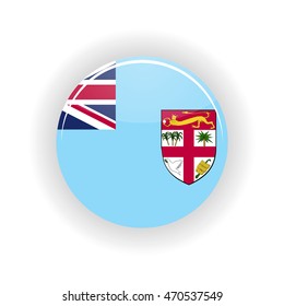 Fiji icon circle isolated on white background. Suva icon vector illustration