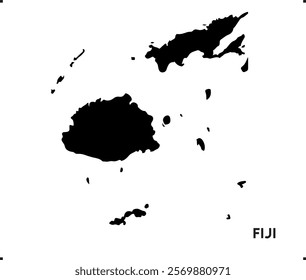 Fiji icon vector design, Fiji Logo design, Fiji's unique charm and natural wonders, Use it in your marketing materials, travel guides, or digital projects, Fiji map logo vector, country is Back vector