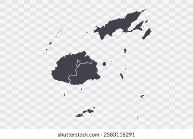 Fiji Map Anchor Color on White Background quality files Png