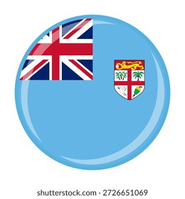 Icono oficial del emblema de la bandera del círculo nacional de Fiji