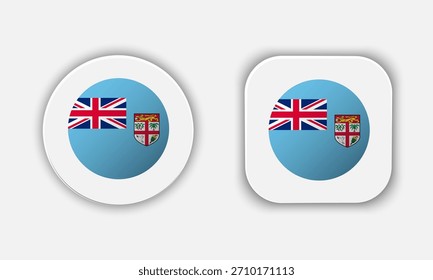 Fiji-Symbol für abgerundete Nationalflagge