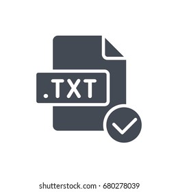 Fil Format document type silhouette icon accept txt