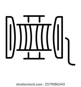 Filament spool linear style icon