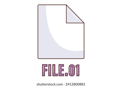 Diseño del sticker de interfaz de archivo 01
