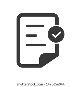 File Accepted, Approve Vector Icon