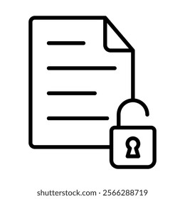 File Access icon line vector illustration