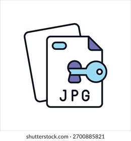 Icono de Vector de acceso a archivos ilustración de stock