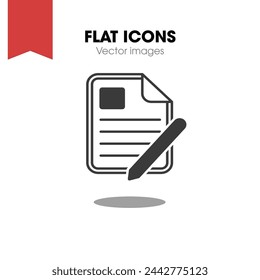 
File alt icon vector, simple design