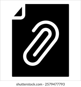 File Attachment Icon Element For Design