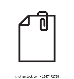 	
file attachment icon in trendy outline style design. Vector graphic illustration. paper clip, attached file icon for website design, logo, and ui. Editable vector stroke. Pixel perfect. EPS 10. 