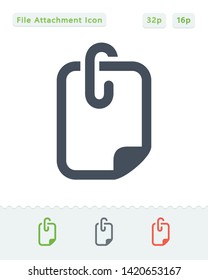 File Attachment - Sticker Icons. A professional, pixel aligned icon.