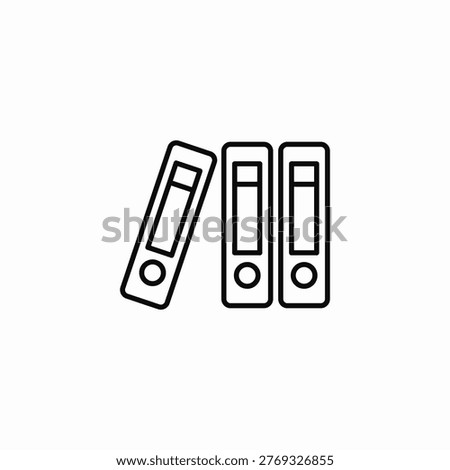 file binder folders icon sign vector