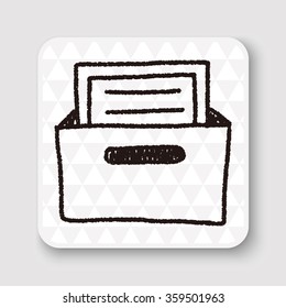 file box doodle drawing
