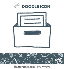 file box doodle drawing