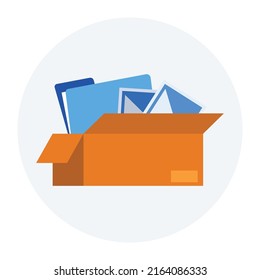 file box and important office data
