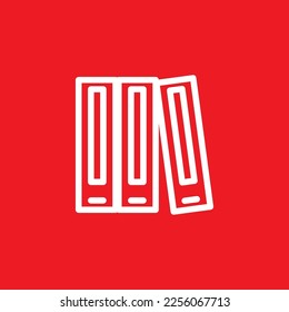 Icono de línea de cuadro de archivo, recurso gráfico de interfaz de aplicación, ilustración vectorial.