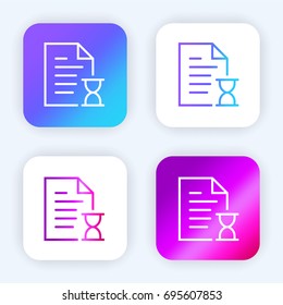 File bright purple and blue gradient app icon