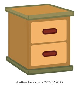 arquivo gabinete documento armazenamento decoração de cor plana vetor ilustração modelo design