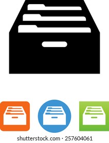 File cabinet drawer icon