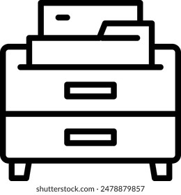 File Cabinet Icon. Cabinet Icon