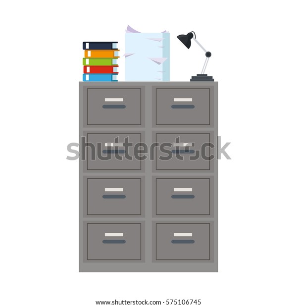 File Cabinet Icon Stock Vector Royalty Free 575106745