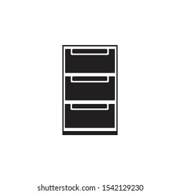 FILE CABINET ICON  DESIGN , VECTOR EPS10