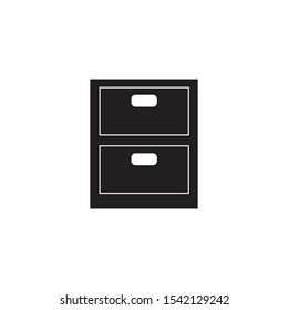FILE CABINET ICON  DESIGN , VECTOR EPS10