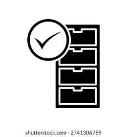 File cabinet icon illustration vector design template