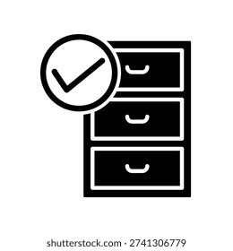 File cabinet icon illustration vector design template